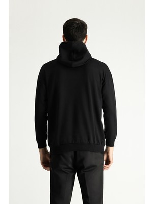 Kapüşonlu Oversize Pamuklu Sweatshirt