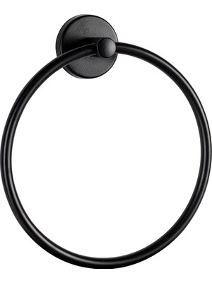 Store Amasra Yuvarlak Havluluk Siyah