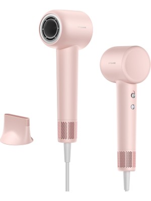 Dreame Gleam Saç Kurutma Makinesi Pembe, Hızlı Saç Kurutma, Hafif Tasarım, 0.73lbs, Pürüzsüz Saçlar için 200 Milyon Negatif İyon, Sıcaklık ve Hava Akışı Kontrolü, Portatif