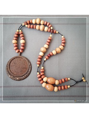 Z Jewelry Art Salama - El Yapımı Etnik Otantik Bohem Kadın Erkek Unisex Kolye