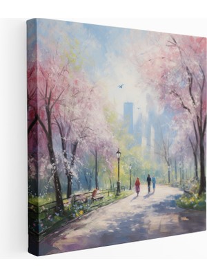 Painted Anarchy Central Park Blooms Empresyonist Kanvas Tablo, 30X30 cm