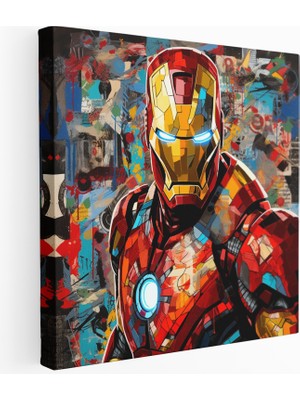 Painted Anarchy Pop Art Marvel Süper Kahramanları Kanvas Tablo, 30X30 cm