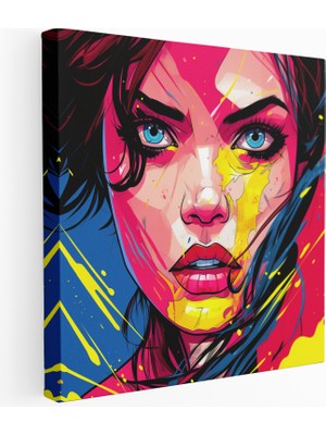 Painted Anarchy Komik Pop Patlaması Kanvas Tablo, 30X30 cm