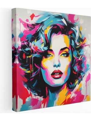 Painted Anarchy Çağdaş Pop Art Simgesi Kanvas Tablo, 30X30 cm