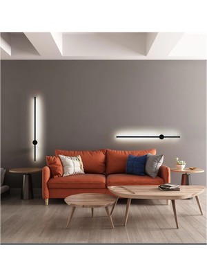 Rika Lighting Alüminyum Modern Dekoratif LED Duvar Aplik Beyaz Işık 70CM Beyaz Modern