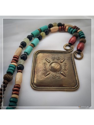 Z Jewelry Art Bhandara - Etnik Otantik Boho Kadın Erkek Kolye