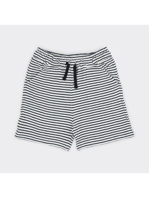 Panço Erkek Çocuk Çizgili Örme Şort Yazlık Rahat Kesim ile Enerjik Tasarım