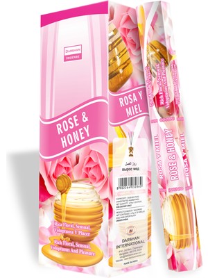 Morey Darshan Rose Honey Tütsü 1 Box (6 Paket)