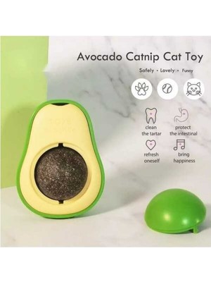 Neo Pet Market Avakado Kedi Naneli Catnip Yalama Oyun Topu (Yurt Dışından)