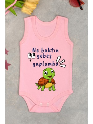 Bebe Tospik Pamuklu Gebeş Gaplumba Baskılı Çıtçıt Body Zıbın