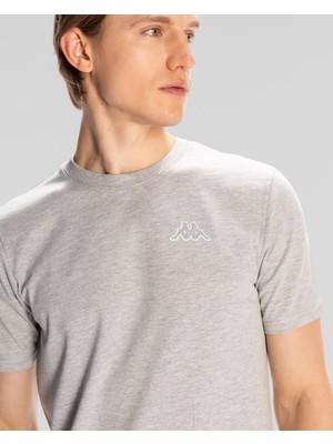 Kappa Logo Serenity Erkek Gri Regular Fit Tişört