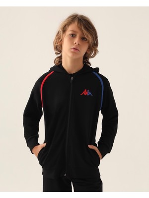 Kappa Tam Fermuarlı Kapşonlü Erkek Çocuk  Sweatshirt 371X32W