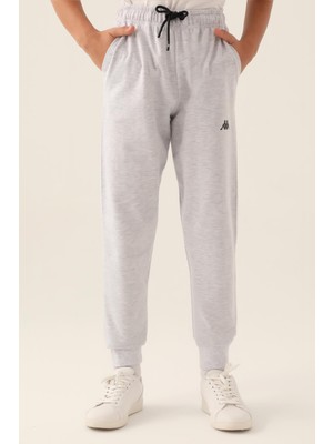 Kappa Authentic Clay Erkek Çocuk Gri Regular Fit Eşofman Altı