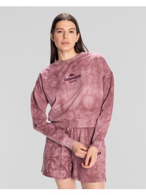 Kappa Authentic Rosemary Sweathshirt Kadın Gül Kurusu Regular Fit Sweatshirt
