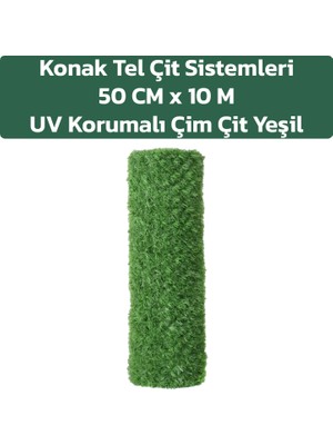 KONAK TEL ÇİT SİSTEMLERİ 50 CM X 10 METRE ÇİM ÇİT