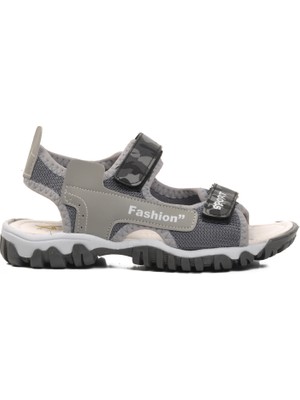 Ayakmod 24-410-F Gri Kamuflaj Erkek Çocuk Sandalet
