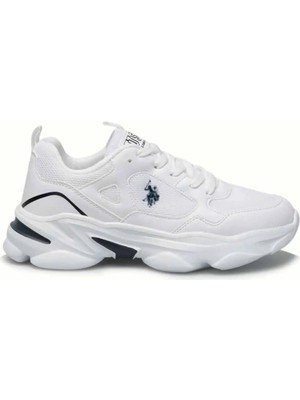 U.S. Polo Assn. Bob Beyaz Laci Kadın Sneaker Spor Ayakkabı V6