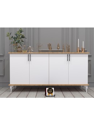 Enfa Store Celta Konsol,tv Ünitesi,dekoratif DOLAP,VITRIN,%100 Mdf,kolay Kurulum