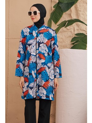 REMSA Paraşüt Tam Kapalı Tesettür Mayo Desenli Dokuma 2224-567