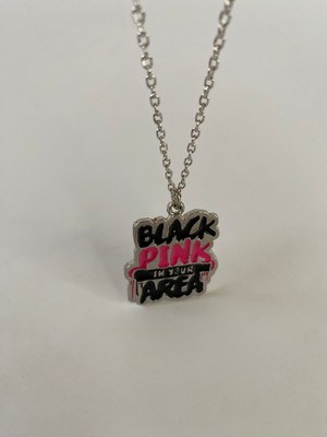 Pink Black Pink Uzun Kolye