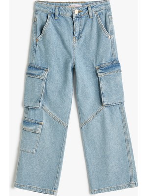 Koton Kargo Kot Pantolon Kapaklı Cepli Pamuklu