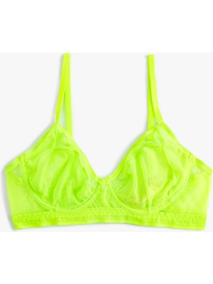 Koton Dolgusuz Balenli Dantelli Sütyen