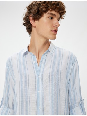 Koton Basic Gömlek Uzun Kollu Düğmeli Pamuklu