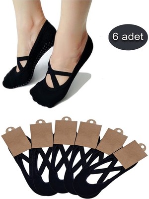 Aware Time Kadın 6'lı Kaymaz Taban Yoga Fitness Plates Çorap Standart Beden