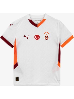 Puma Galatasaray 2024-25 Deplasman Çocuk Beyaz Futbol Forması.02