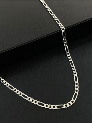 Kiriş Gümüş 925 Ayar Gümüş Figaro Modeli Zincir (3mm)