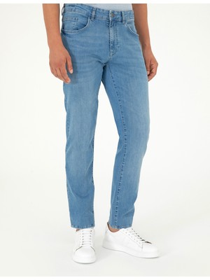 Pierre Cardin Erkek Mavi Straight Fit Jean Pantolon 50285110-VR036