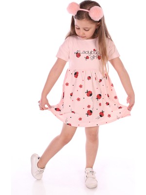 Toontoy Kids Toontoy Kız Bebek Ladybug Girl Uğur Böcek Baskılı Elbise