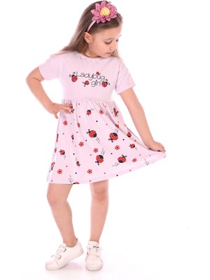 Toontoy Kids Toontoy Kız Bebek Ladybug Girl Uğur Böcek Baskılı Elbise
