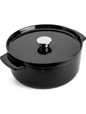 Kitchenaid Döküm Demir Tencere Siyah 26 cm - 5.2 L