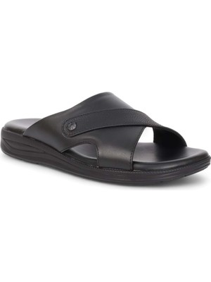 Ceyo 2049-9956-10 Tam Anatomik Erkek Terlik - NKT02049-SIYAH-40