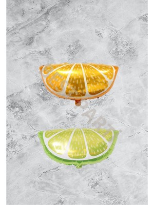 Rönesans Parti Limon-Portakal Folyo Balon Seti