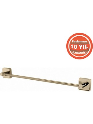 Çelik Banyo VZ10-025.1 Paslanmaz Pirinç Vizyon Uzun Havluluk 50CM Altın Gold