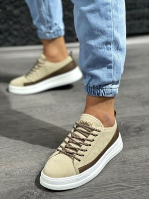 Uomo Forte Gnt-4126 Sneakers Erkek Spor Ayakkabı Vizon Süet