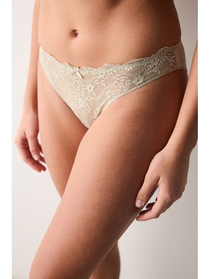 Penti Lotus Lace Açık Yeşil Slip Külot