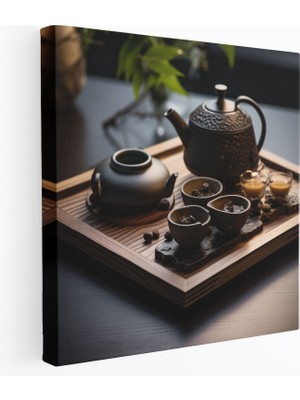 Zen Duvar Sanatı - Zen, Sakin, Japon Estetiği, Kanvas Tablo, 30 x 30 cm
