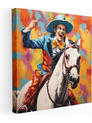 Rodeo Pop Patlaması Kanvas Tablo, 30 x 30 cm