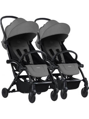 Bumprider Connect³ Ikiz Bebek Arabası / Black - Grey