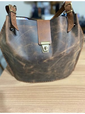 Best Leather Bag  Deri Büyük Boy Çanta