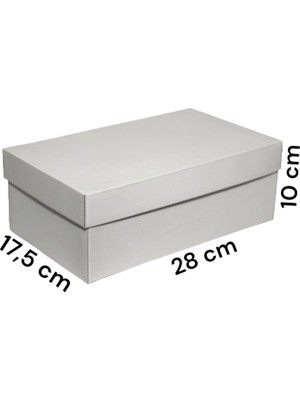 Betax Ayakkabı Kutusu Beyaz 28x17,5x10cm (10 Adet)