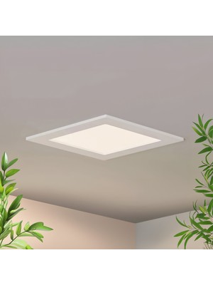 Maxled MX-1032N - 12W 4000K Ilık Beyaz | Beyaz Kasa Sıva Altı Kare LED Panel