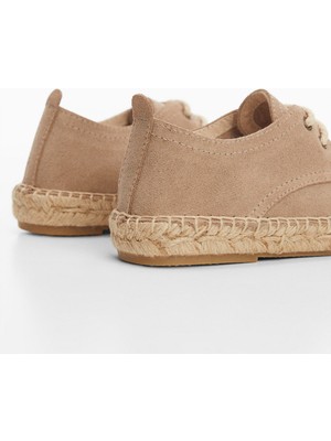 Mango Kids Bağcıklı Süet Espadriller