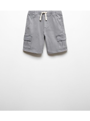 Mango Kids Kargo Cepli Bermuda Şort