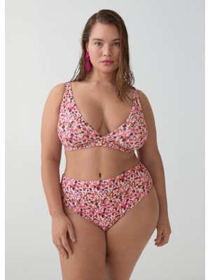 Mango Çiçekli Üçgen Bikini