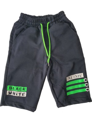 Makiteks Pamuklu Kapri Çocuk Şortu 2 Cepli Bel Lastik ve Kordonlu 5-16 Yaş Şort