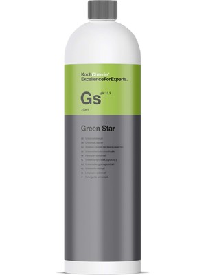 Koch Chemie Greenstar GS (Çok Amaçlı Sıvı Temizleyici ve Leke Çıkarıcı Yüksek Konsantre) 1Lt.